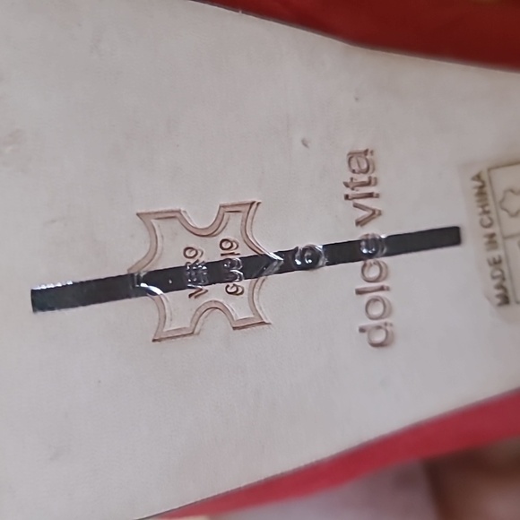 Dolce Vita Sexy Red Suede Strap High Heels Open Toe Platform Stilleto Size 6 - Picture 9 of 9